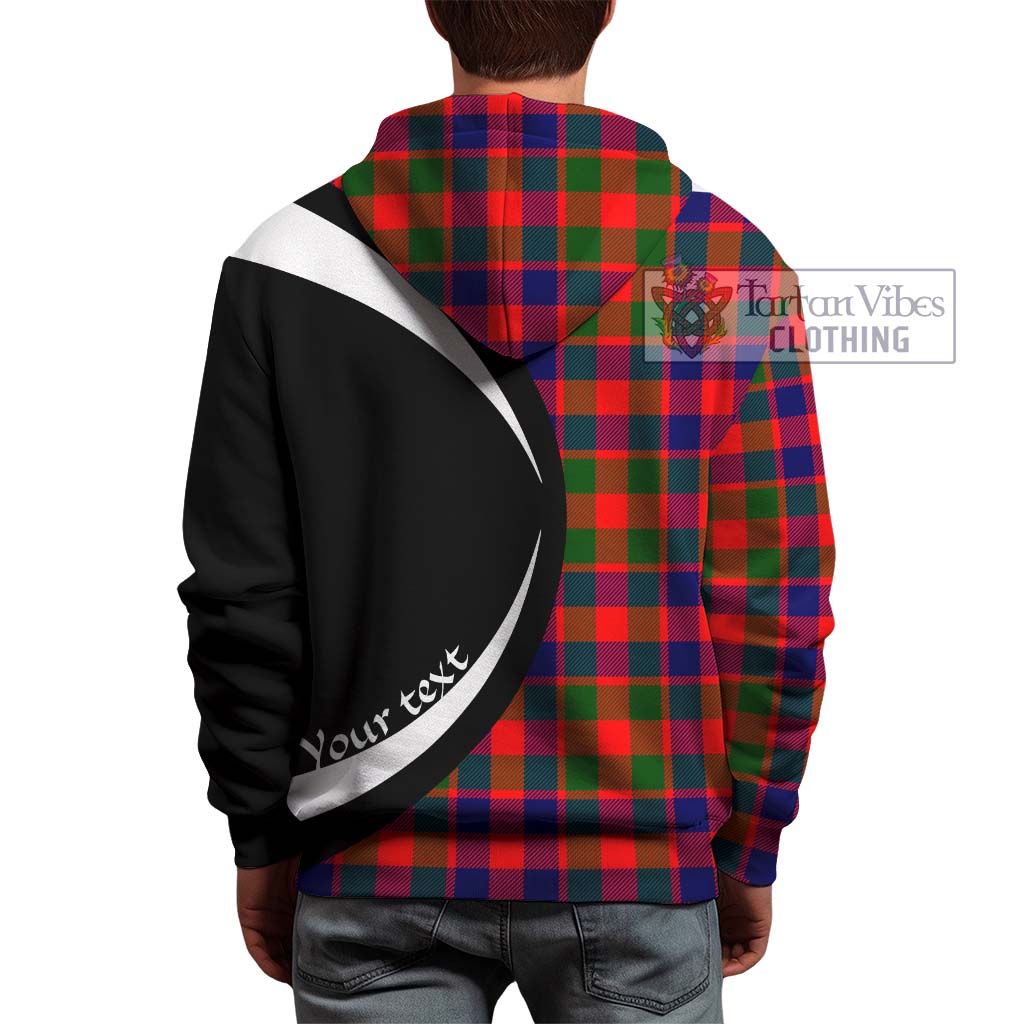 Tartan Vibes Clothing Gow of Skeoch Tartan Hoodie with Family Crest Circle Style