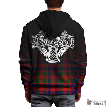 Gow of Skeoch Tartan Hoodie Featuring Alba Gu Brath Family Crest Celtic Inspired