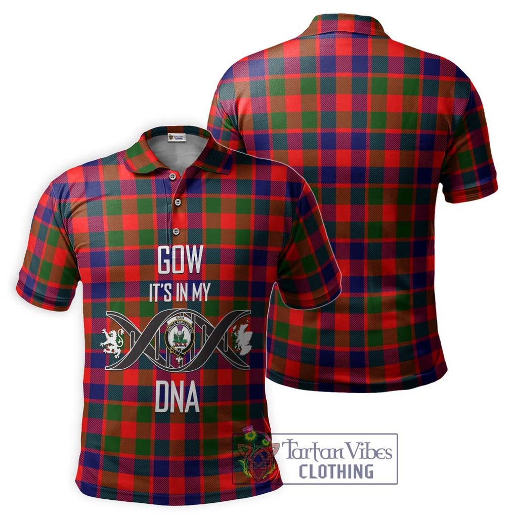 Gow of Skeoch Tartan Polo Shirt with Family Crest DNA In Me Style - Tartanvibesclothing Shop