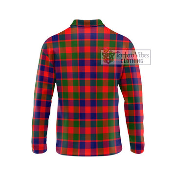 Gow of Skeoch Tartan Long Sleeve Polo Shirt with Family Crest DNA In Me Style