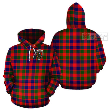 Gow of Skeoch Tartan Cotton Hoodie with Family Crest