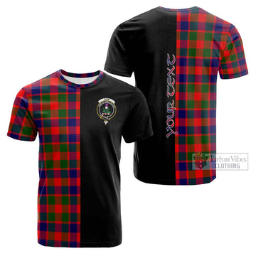 Gow of Skeoch Tartan Cotton T-shirt with Family Crest and Half Of Me Style