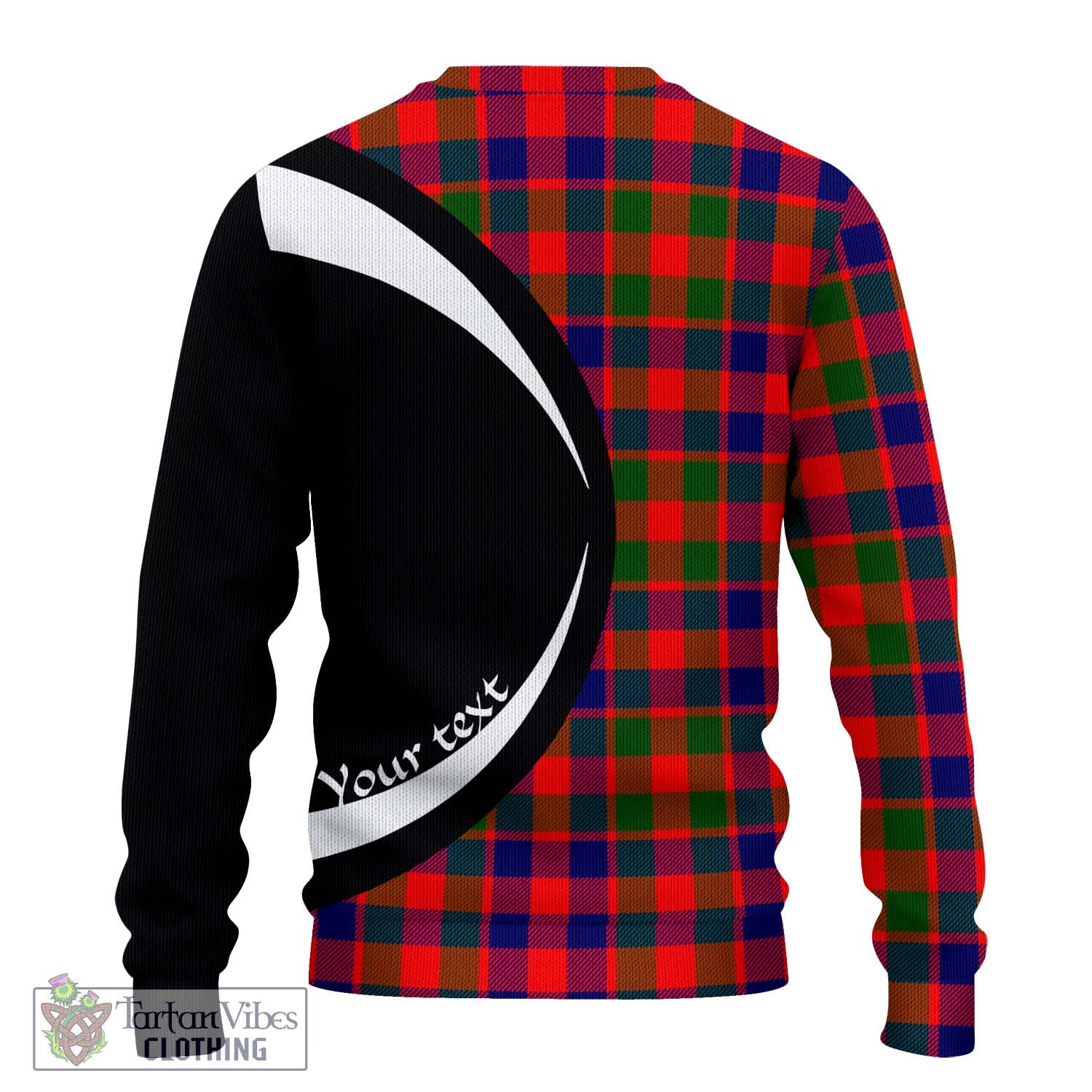 Gow of Skeoch Tartan Ugly Sweater with Family Crest Circle Style - Tartan Vibes Clothing