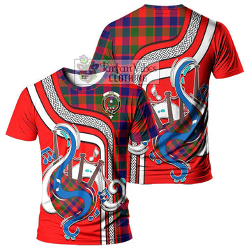 Gow of Skeoch Tartan T-Shirt with Epic Bagpipe Style