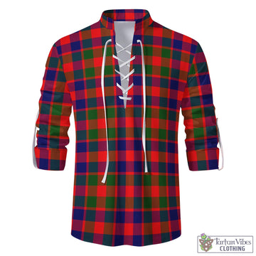 Gow of Skeoch Tartan Men's Scottish Traditional Jacobite Ghillie Kilt Shirt