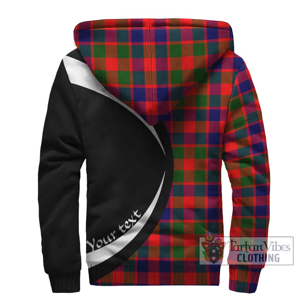 Gow of Skeoch Tartan Sherpa Hoodie with Family Crest Circle Style - Tartan Vibes Clothing