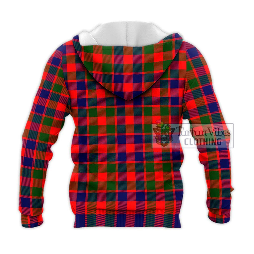 Gow of Skeoch Tartan Knitted Hoodie with Family Crest DNA In Me Style - Tartanvibesclothing Shop