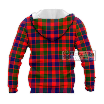 Gow of Skeoch Tartan Knitted Hoodie with Family Crest DNA In Me Style