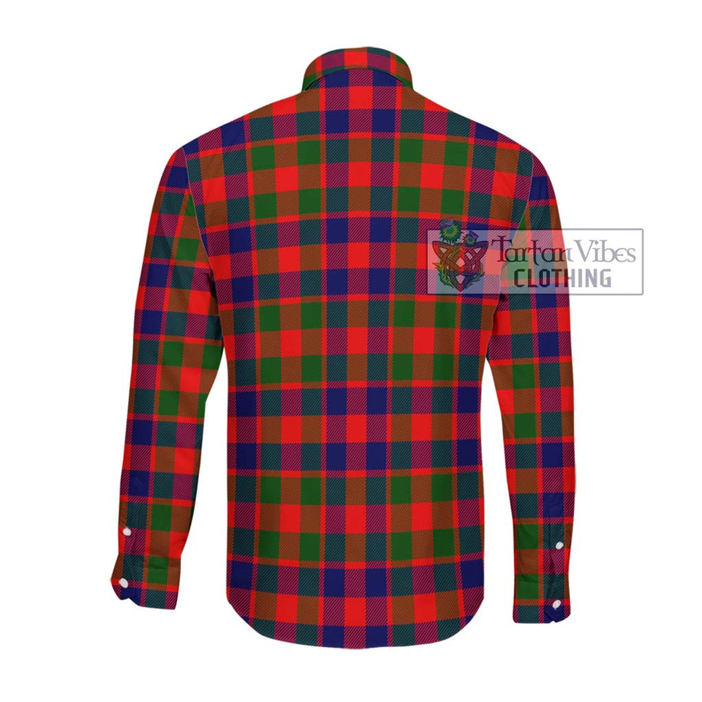 Gow of Skeoch Tartan Long Sleeve Button Shirt with Family Crest DNA In Me Style - Tartanvibesclothing Shop