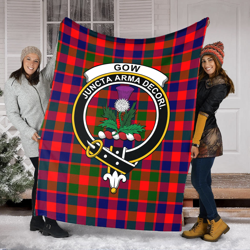 gow-of-skeoch-tartab-blanket-with-family-crest