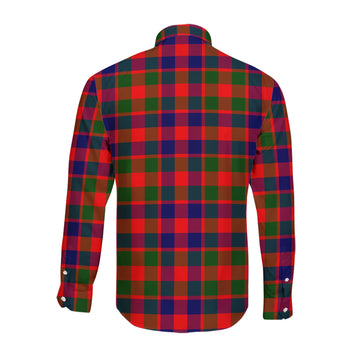 Gow of Skeoch Tartan Long Sleeve Button Up Shirt with Family Crest