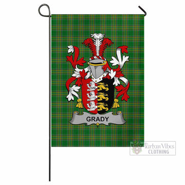 Grady Irish Clan Tartan Flag with Coat of Arms