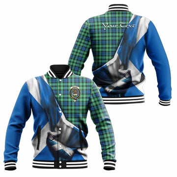 Graham Tartan Baseball Jacket with Family Crest Scotland Patriotic Style