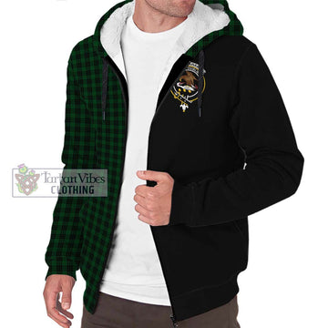 Graham Tartan Sherpa Hoodie with Family Crest and Half Of Me Style