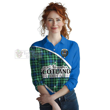 Graham Family Crest Tartan Women's Casual Shirt Celebrate Saint Andrew's Day in Style