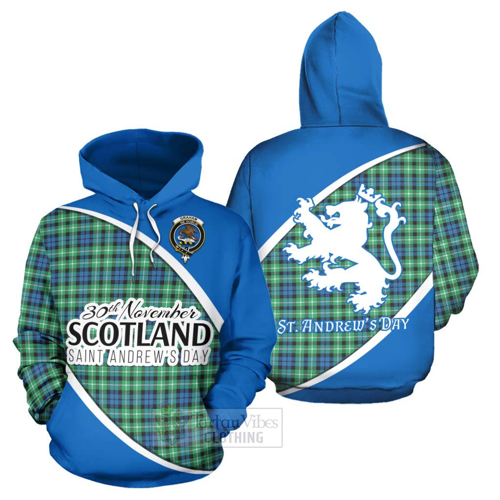 Tartan Vibes Clothing Graham Family Crest Tartan Hoodie Celebrate Saint Andrew's Day in Style