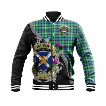 Graham Tartan Family Crest Baseball Jacket Lion Rampant Royal Thistle Shield Celtic Inspired Unisex - Tartan Vibes Clothing