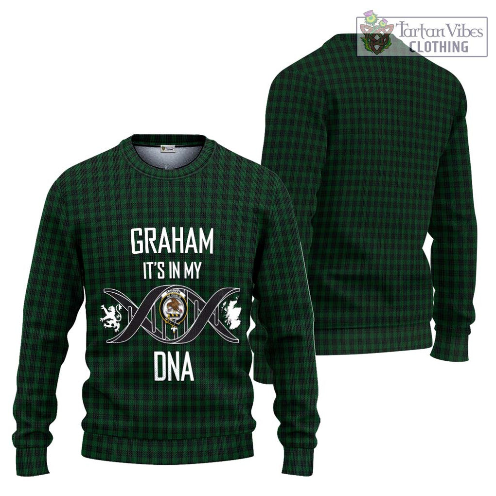 Graham Tartan Knitted Sweater with Family Crest DNA In Me Style Unisex - Tartanvibesclothing Shop