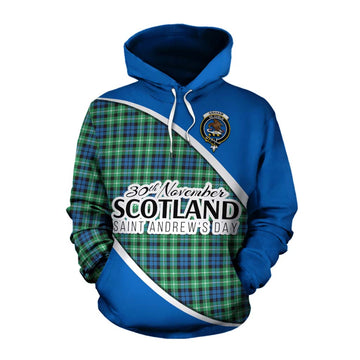 Graham Family Crest Tartan Cotton Hoodie Celebrate Saint Andrew's Day in Style