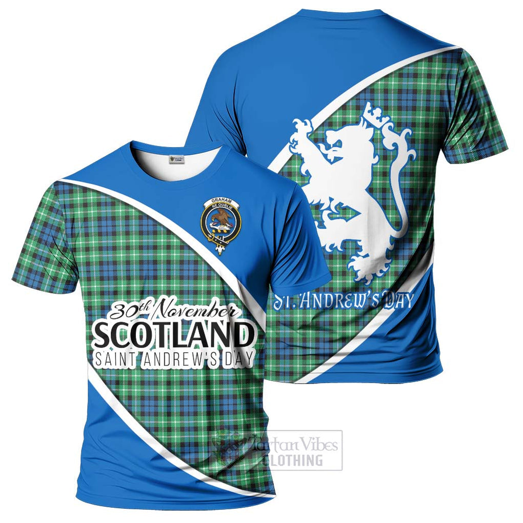 Tartan Vibes Clothing Graham Family Crest Tartan T-Shirt Celebrate Saint Andrew's Day in Style