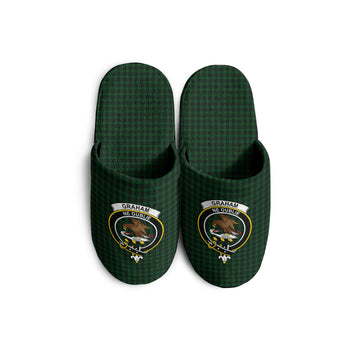 Graham Tartan Home Slippers with Family Crest