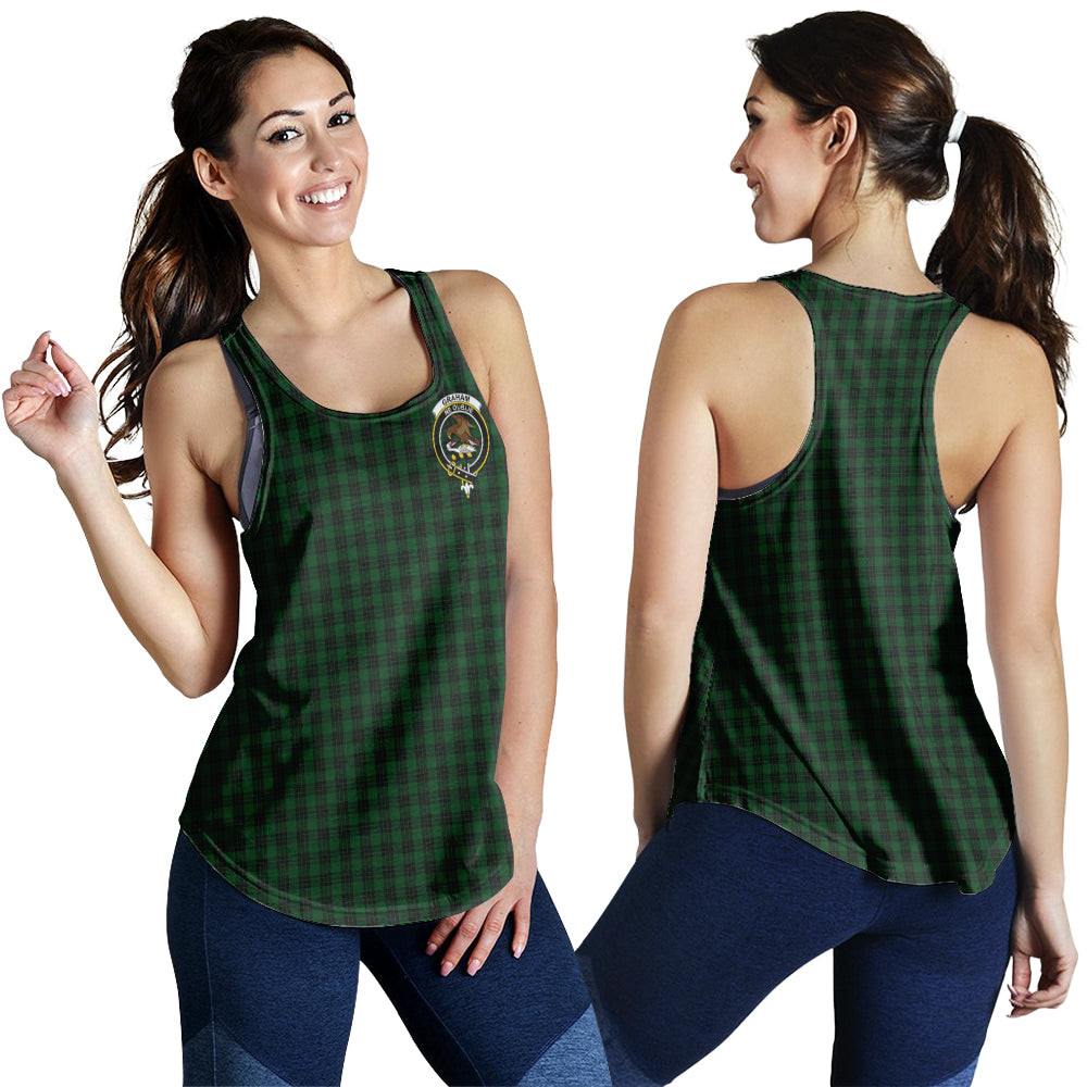 graham-tartan-women-racerback-tanks-with-family-crest