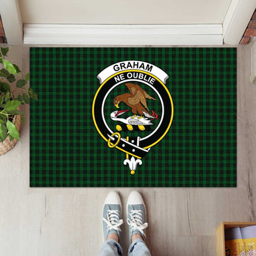 Graham Tartan Door Mat with Family Crest