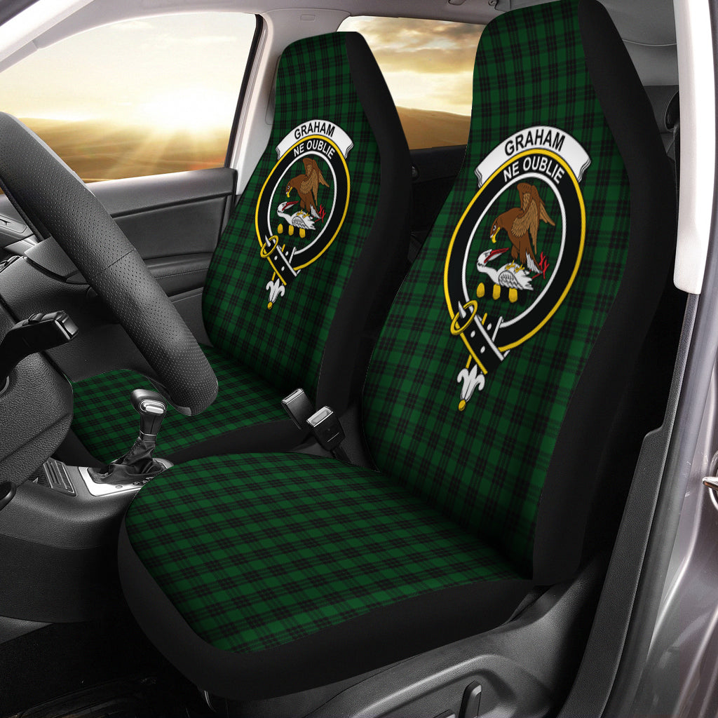 Graham Tartan Car Seat Cover with Family Crest One Size - Tartanvibesclothing