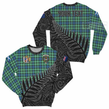 Graham Crest Tartan Sweatshirt with New Zealand Silver Fern Half Style