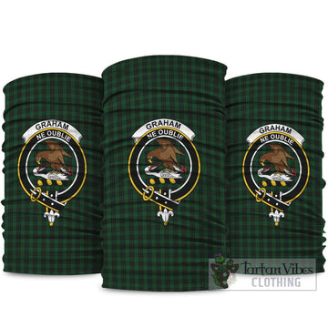 Graham Tartan Neck Gaiters, Tartan Bandanas, Tartan Head Band with Family Crest