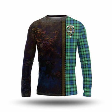 Graham Tartan Family Crest Long Sleeve T-Shirt Alba Gu Brath Be Brave Lion Ancient Style Unisex - Tartan Vibes Clothing