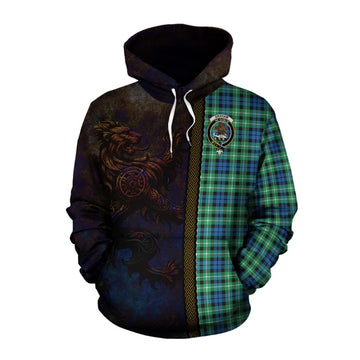 Graham Tartan Family Crest Cotton Hoodie Alba Gu Brath Be Brave Lion Ancient Style Pullover Hoodie XS - Tartan Vibes Clothing