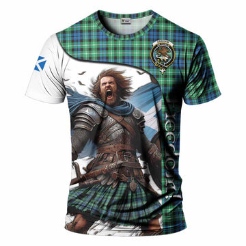 Graham Crest Tartan T-Shirt Inspired by the Freedom of Scottish Warrior