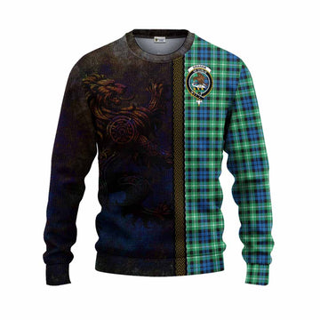 Graham Tartan Family Crest Knitted Sweater Alba Gu Brath Be Brave Lion Ancient Style Unisex - Tartan Vibes Clothing