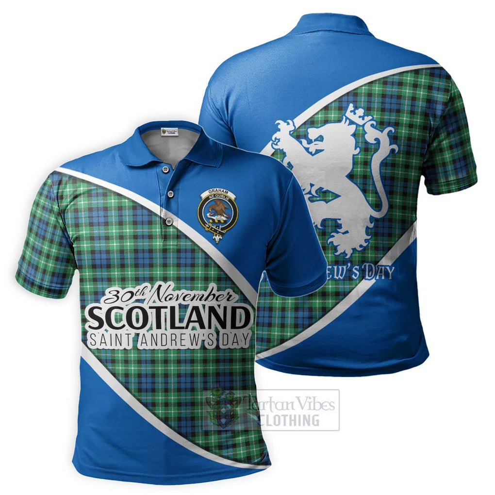 Tartan Vibes Clothing Graham Family Crest Tartan Polo Shirt Celebrate Saint Andrew's Day in Style