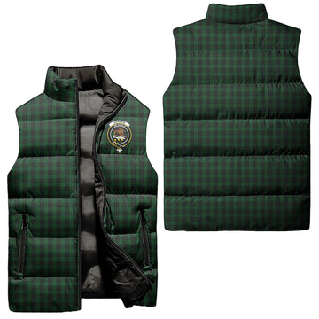 Graham Tartan Sleeveless Puffer Jacket with Family Crest