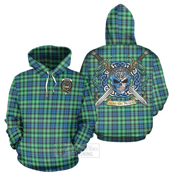 Graham Tartan Hoodie with Family Crest Celtic Skull Style