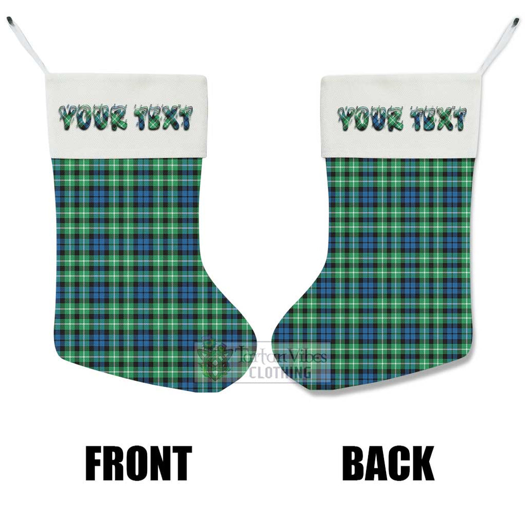 Tartan Vibes Clothing Graham Tartan Christmas Stocking with Personalized Text