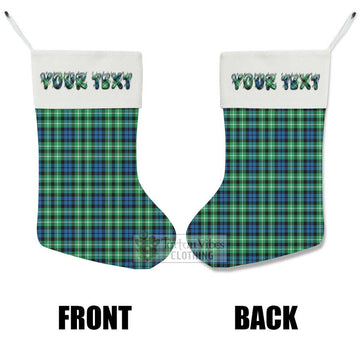 Graham Tartan Christmas Stocking with Personalized Text