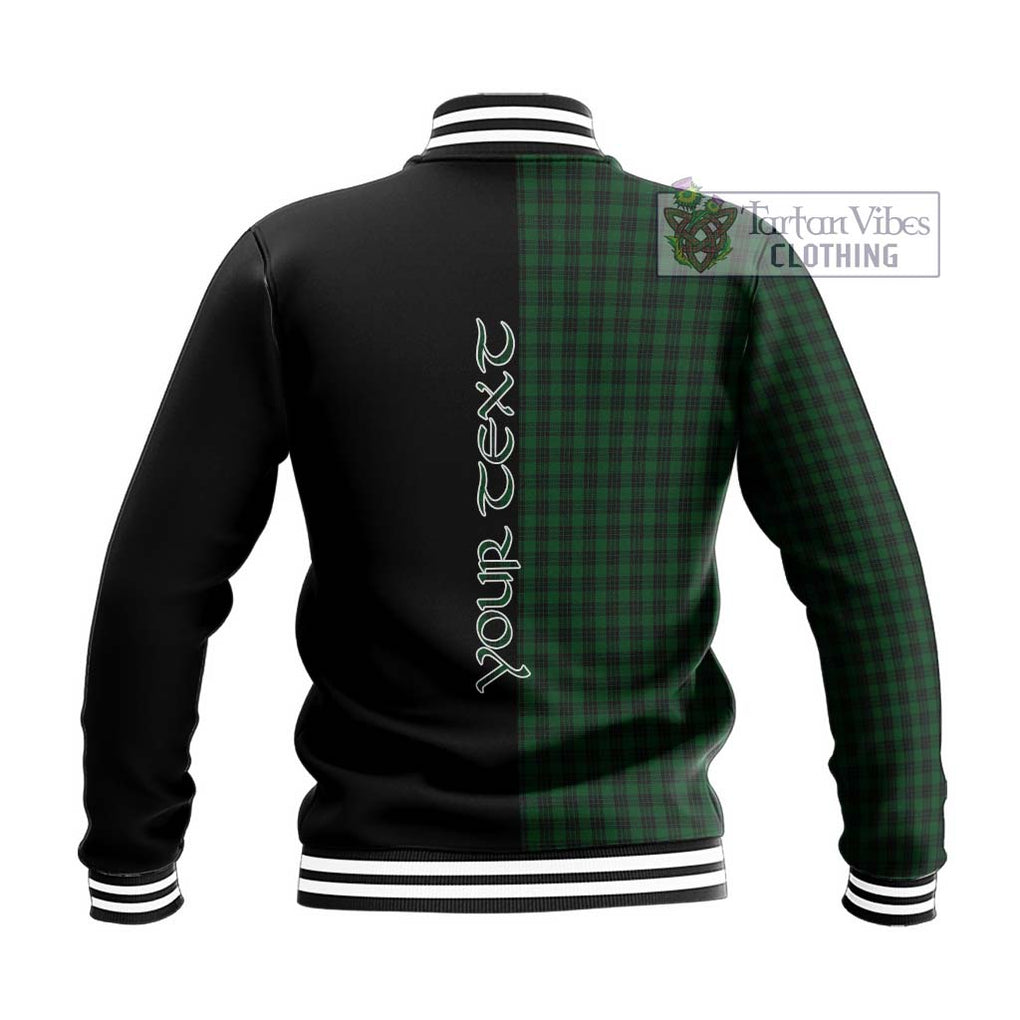 Graham Tartan Baseball Jacket with Family Crest and Half Of Me Style - Tartanvibesclothing Shop