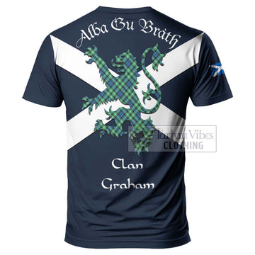 Graham Tartan Lion Rampant T-Shirt Proudly Display Your Heritage with Alba Gu Brath and Clan Name