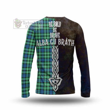Graham Tartan Family Crest Long Sleeve T-Shirt Alba Gu Brath Be Brave Lion Ancient Style - Tartan Vibes Clothing