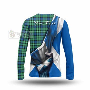 Graham Tartan Long Sleeve T-Shirt with Family Crest Scotland Patriotic Style