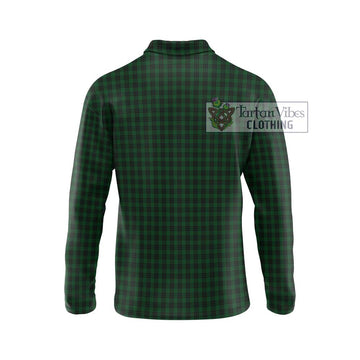 Graham Tartan Long Sleeve Polo Shirt with Family Crest DNA In Me Style - Tartan Vibes Clothing