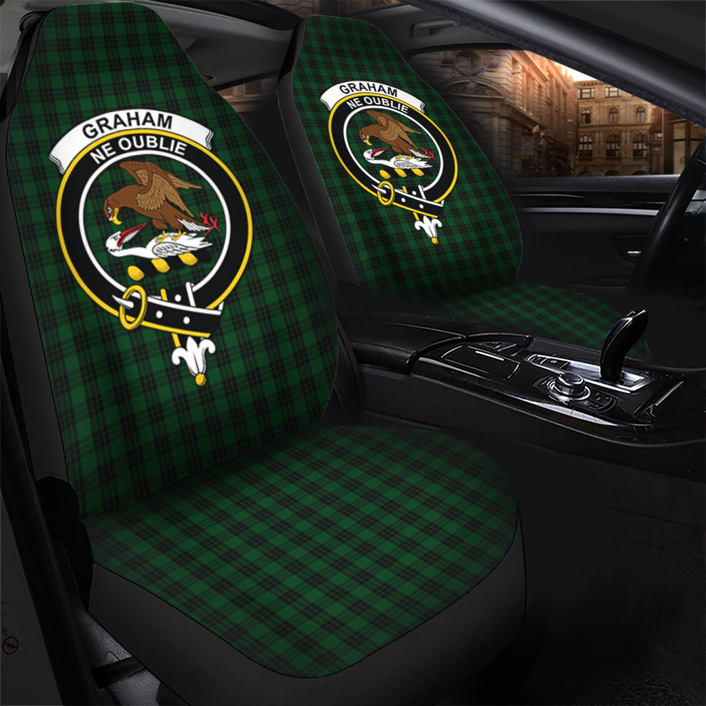 Graham Tartan Car Seat Cover with Family Crest - Tartanvibesclothing