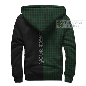 Graham Tartan Sherpa Hoodie with Family Crest and Half Of Me Style