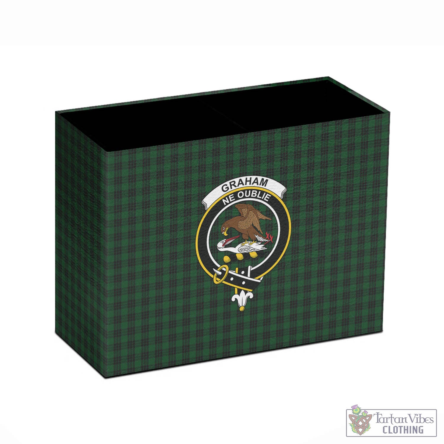 Tartan Vibes Clothing Graham Tartan Pen Holder with Family Crest