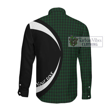 Graham Tartan Long Sleeve Button Up with Family Crest Circle Style