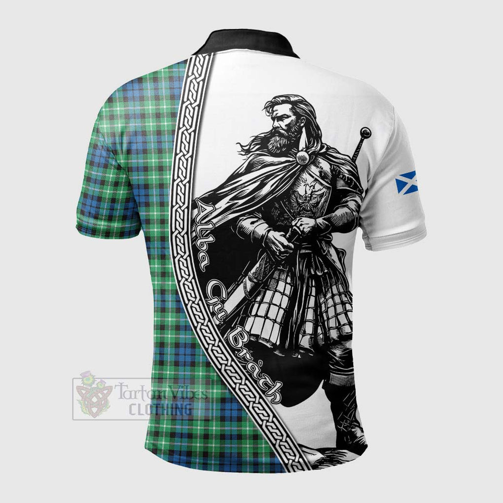 Tartan Vibes Clothing Graham Tartan Clan Crest Polo Shirt with Highlander Warrior Celtic Style