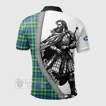 Graham Tartan Clan Crest Polo Shirt with Highlander Warrior Celtic Style